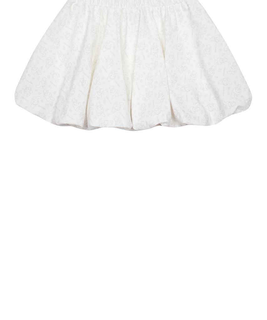 Love Is True [My Melody] Balloon Skirt(White)