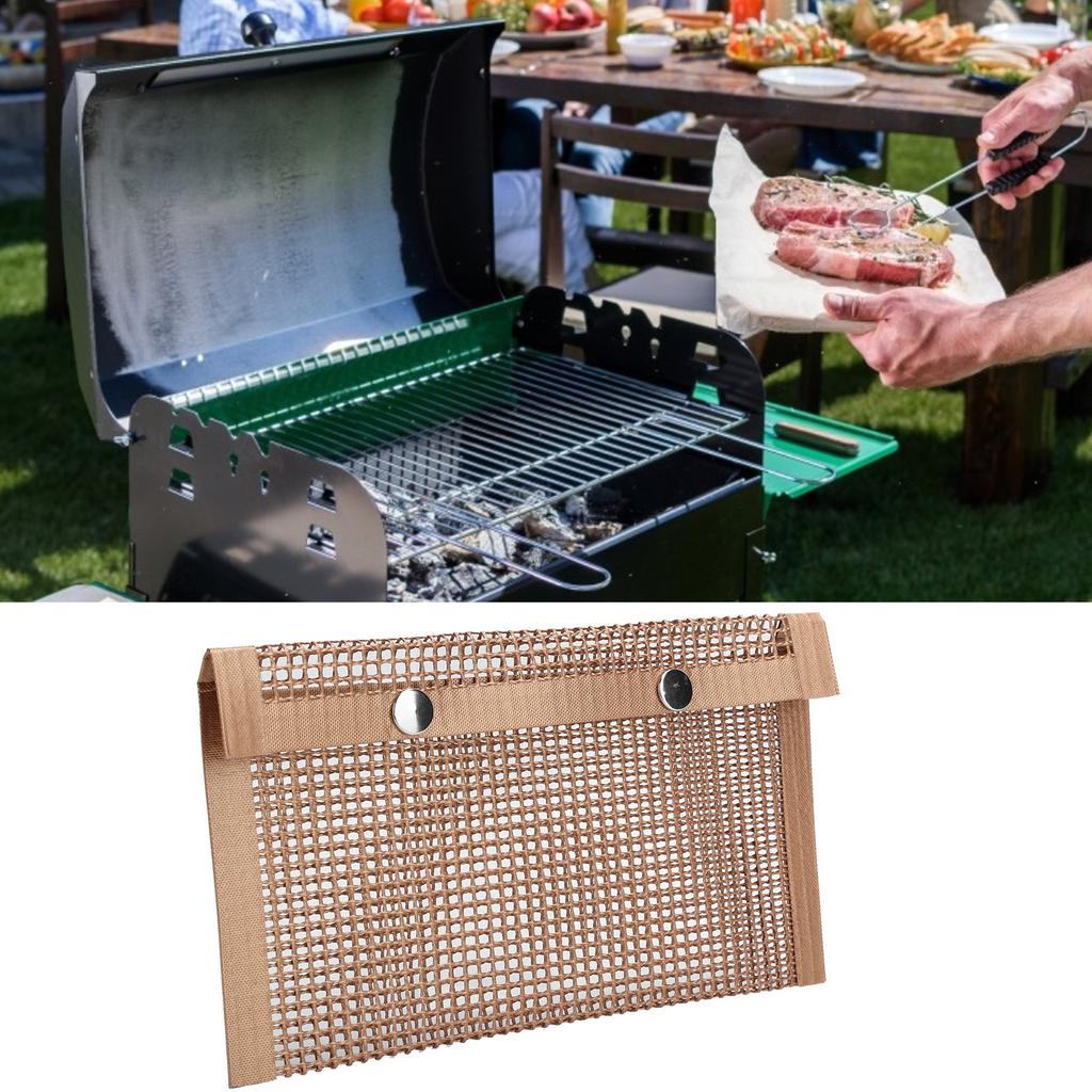 Nepřilnavý grilovací pečicí PTFE sáček Žáruvzdorný opakovaně použitelný síťovaný pro piknik