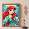 Diamond Art Painting Kit – Ariel Christmas Sparkling Craft, Home Wall Decor, Handmade Gift
