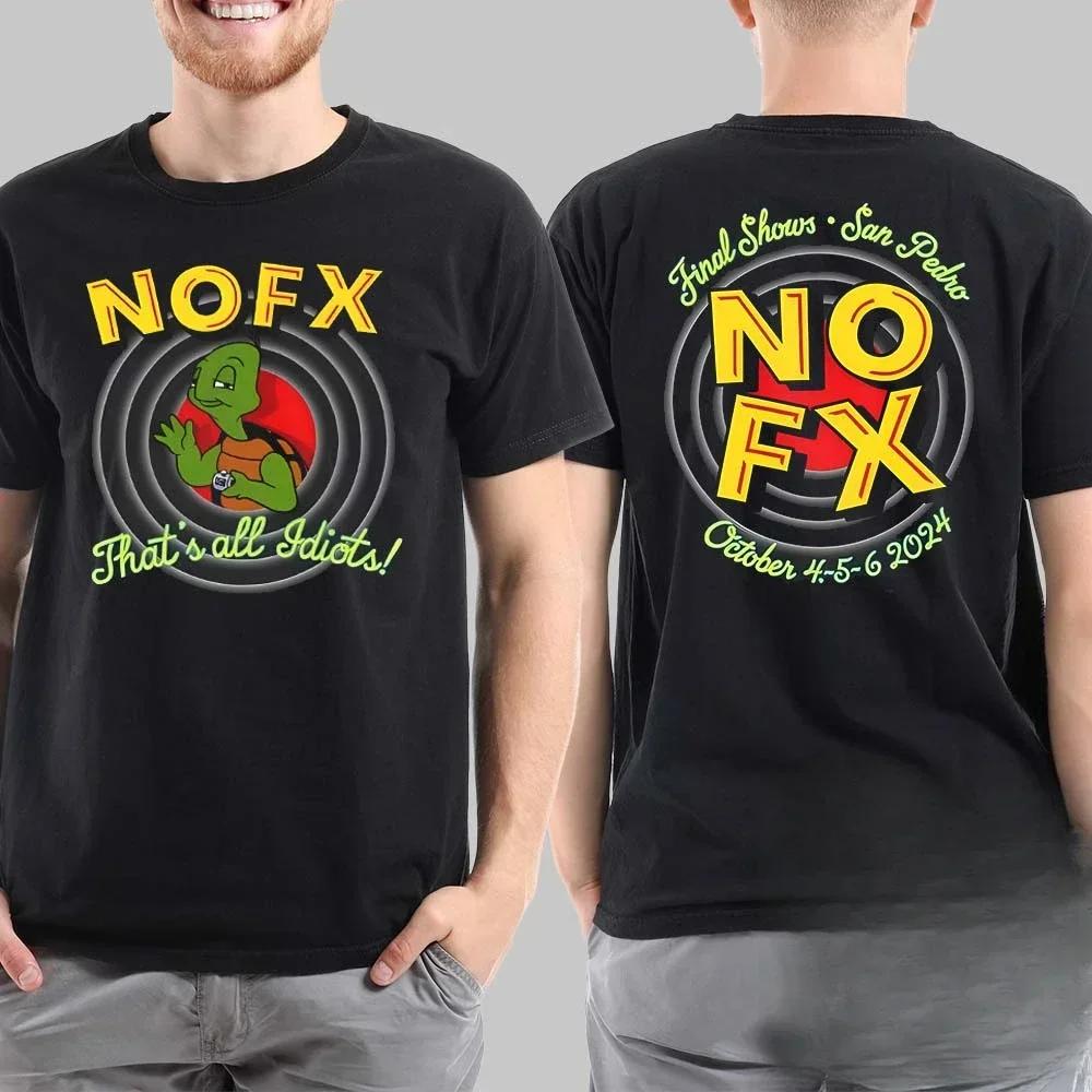 Vendita Calda Punk Band NOFX Poster Classico Stampa Grafica T-shirt Uomo Donna Streetwear Manica Corta Estiva Nuova Maglietta Larga Casual Cotone Top Oversize