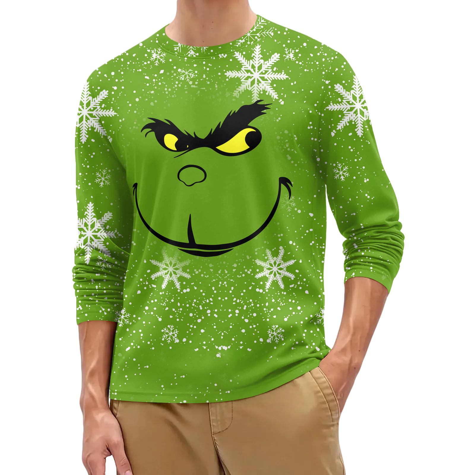 

Мужская модная рубашка с круглым вырезом и длинным рукавом XXXL чёрный