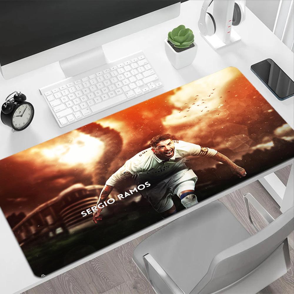 Real Madrid Player Gaming Mouse Pad Desk Mat HD Print Desk Pad Non-Slip Rubber Bottom Suitable for Office Gaming PC Laptop