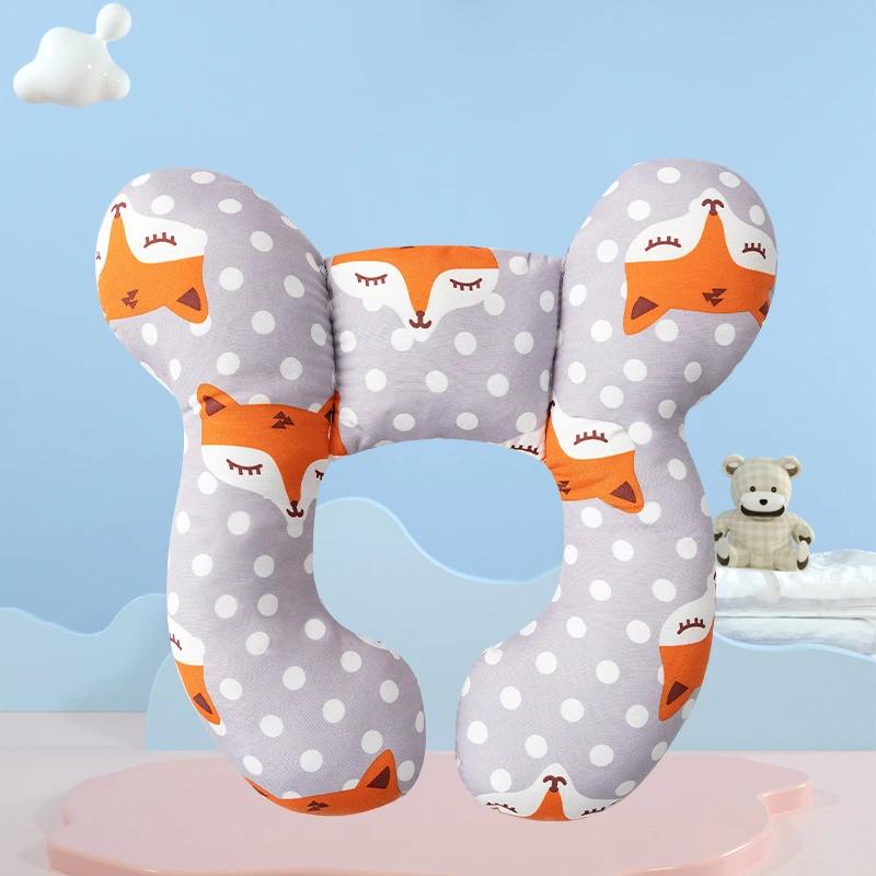 

Cartoon Children U-Shaped Pillow Multi-functional Baby Car Cotton Soft Neck And Head Protection Travel Car Children s Pillow 1PCS