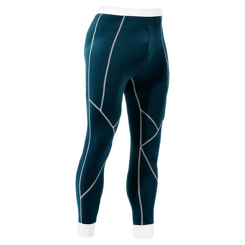 

Мужские облегающие теплые брюки из хлопчатобумажной шерсти - молодежный тренд осень/зима 175(XL) зелёный