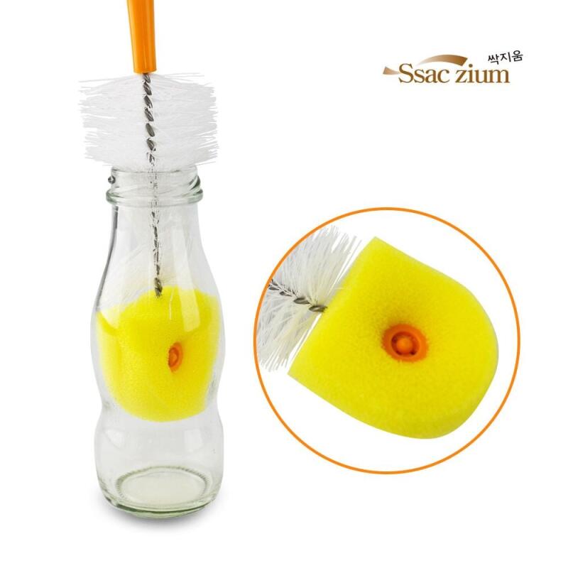 Bottle cleaning brush, brush-type cleaning tool, kitchen brush