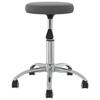 VidaXL Tabouret de massage Velours Gris foncé