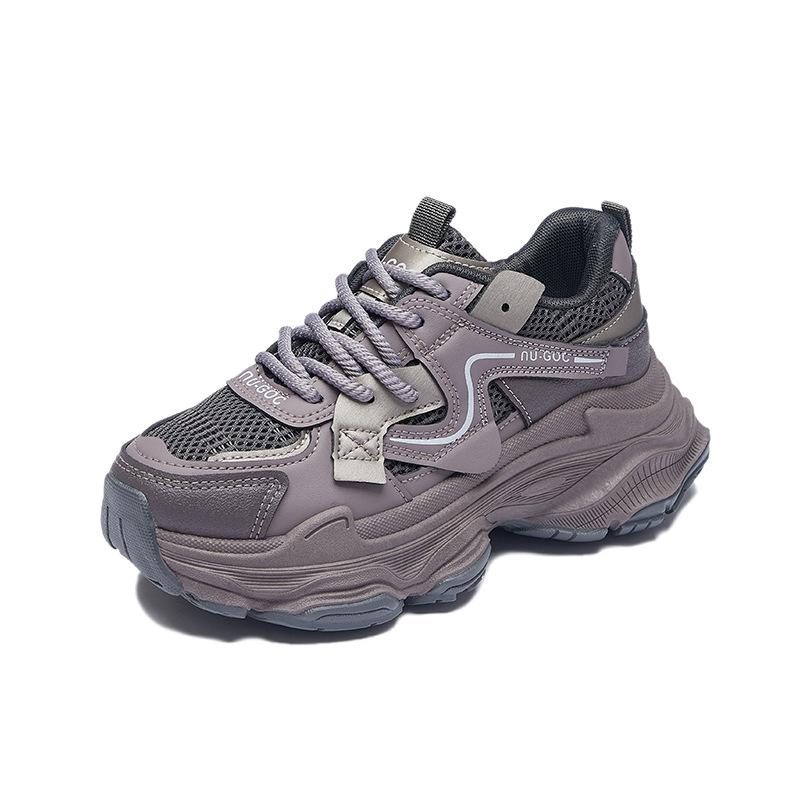 Ins Korean Version of the New Dad Shoes Women's Spring Student Sports Running Casual Shoes Platform Height Increase ZL7522