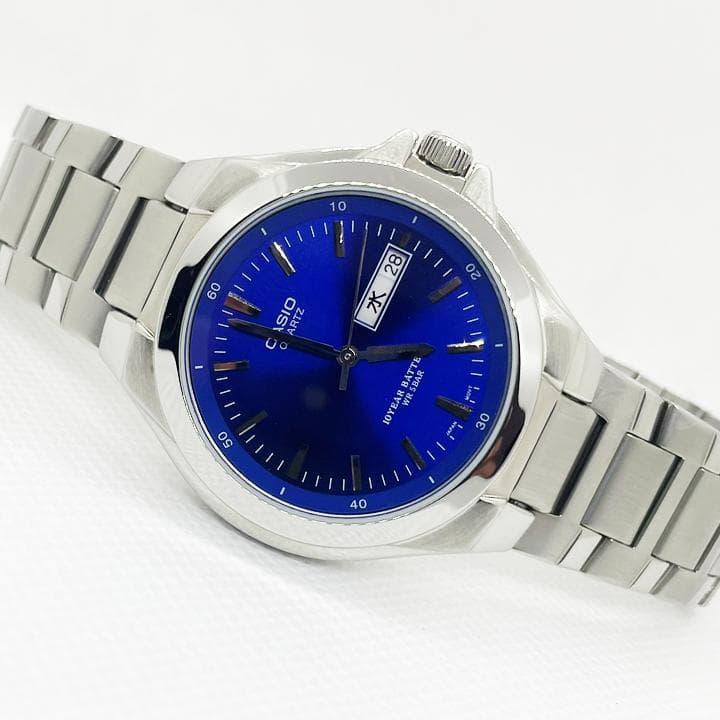 Used Casio CASIO ANALOG QZ Blue MTP-1228DJ (new Battery)