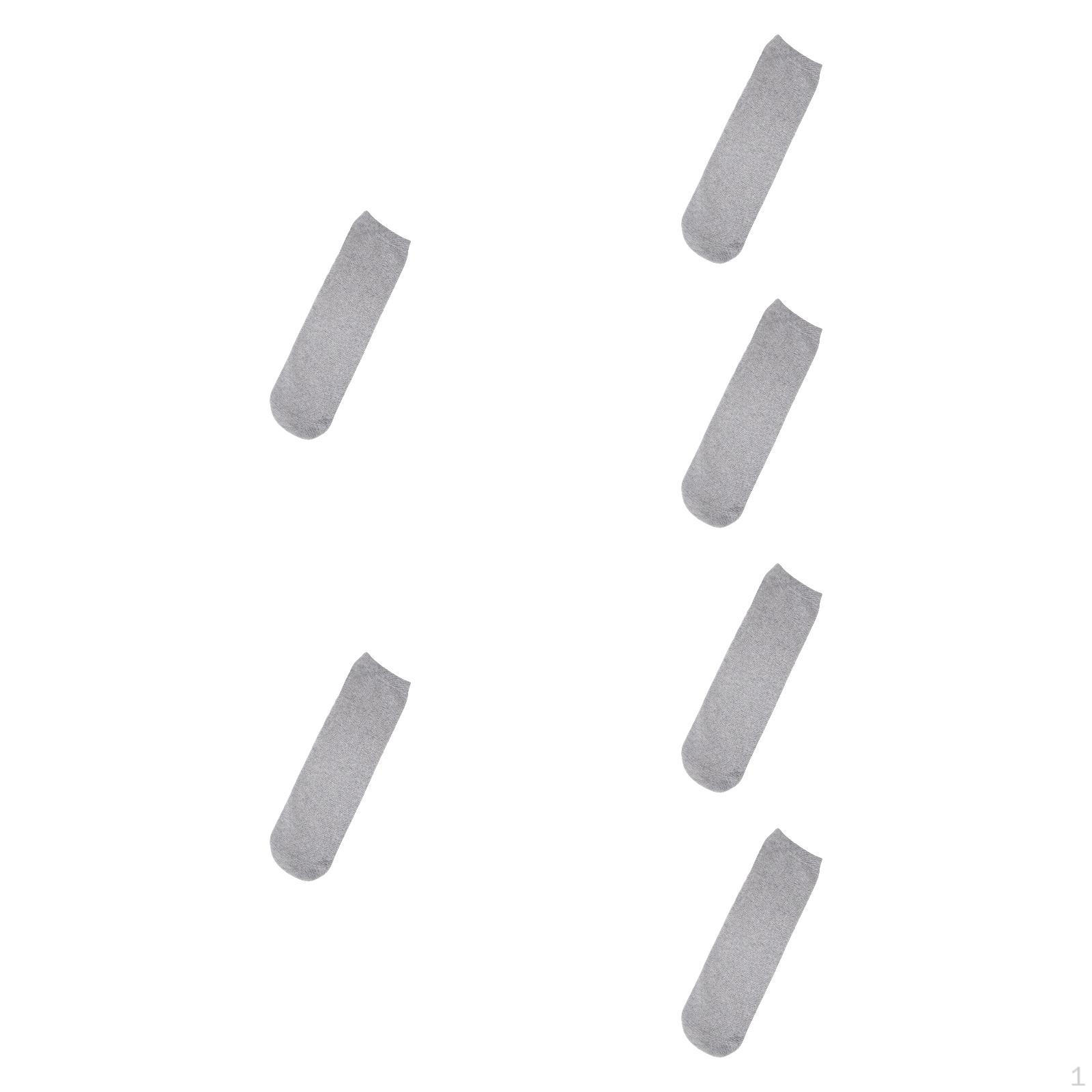 

6 упаковок носков для ампутантов для защиты культи, хлопковый материал, комфорт L серый