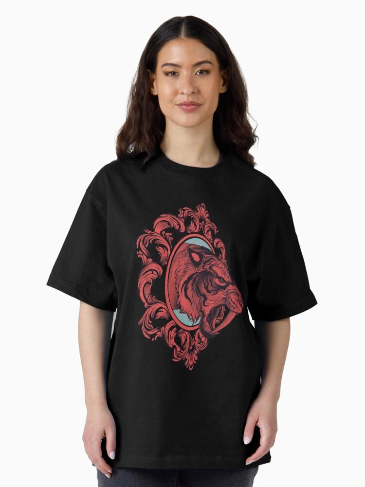 Tiger In the Mirror Oversized T-Shirt