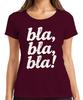 Bla Bla Bla Sarcastic Saying Funny Gift Grunge White Ladies T Shirt