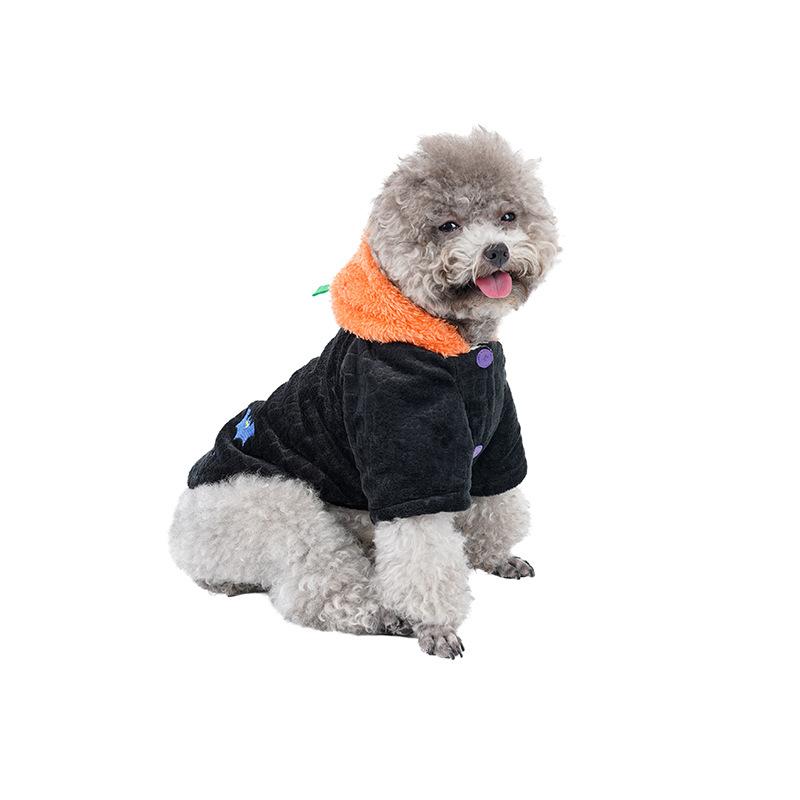 Halloween Dog Funny Costume Set, Pumpkin Head Pet Personalized Transformation Dog Costume