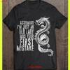 Assuming Im Just An Old Lady Was Your First Mistake Distressed Retro Vintage T Shirt Slightly Versatile Vintage