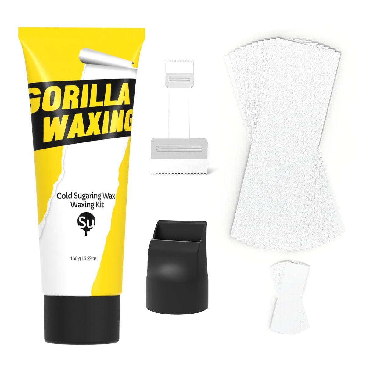 Gorilla Waxing Direct-Squeeze Cold Sugaring Self-Waxing Kit (150g, 1 Pack)