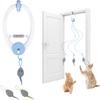 USB Rechargeable Interactive Self-Play Electric Door Hanging Cat Toy for Bored Kitties Retractable Kitten Toy