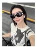 Women's Elegant Floral Sunglasses: Slimming, Anti-Ultraviolet, Versatile, Perfect for Photos and Sunshade