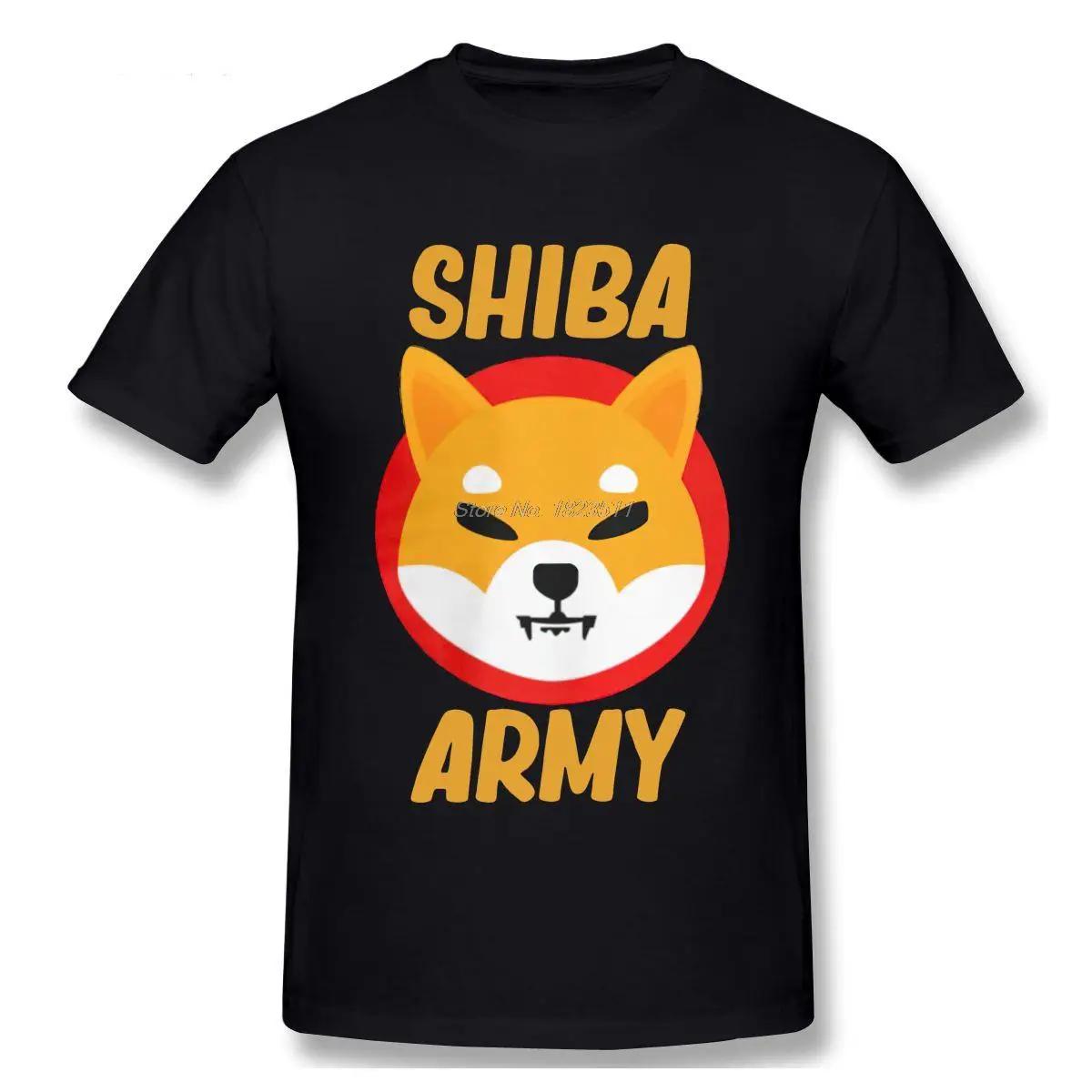

Футболка с изображением криптовалюты Shiba Inu Token Crypto Shib Army Hodler Coin, забавная футболка, мужская одежда, свободные топы унисекс XXXXXL