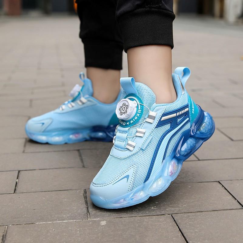 Zapatos para Niños Malla Transpirable Infantil Botón Giratorio Running Deportes