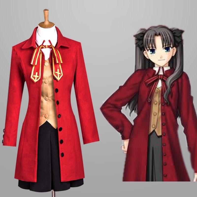Elegant Tohsaka Rin Matou Sakura School Uniform Suit Cosplay Costume For Women