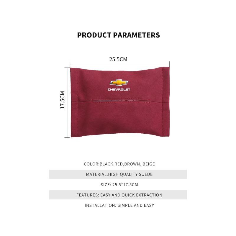 1Pcs Car Tissue Box Holder Sun Visor Seat Back Car Accessories For Chevrolet Colorado Cruze Spark Captiva Malibu Trax Aveo
