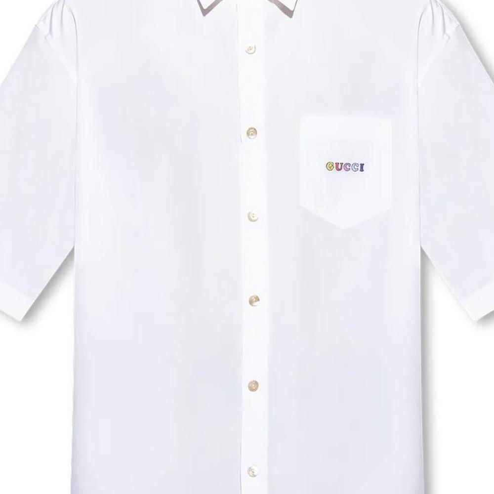 GUCCI Shirts Men's White Pointed Collar Moderate Other 751076-ZAL9U-9000