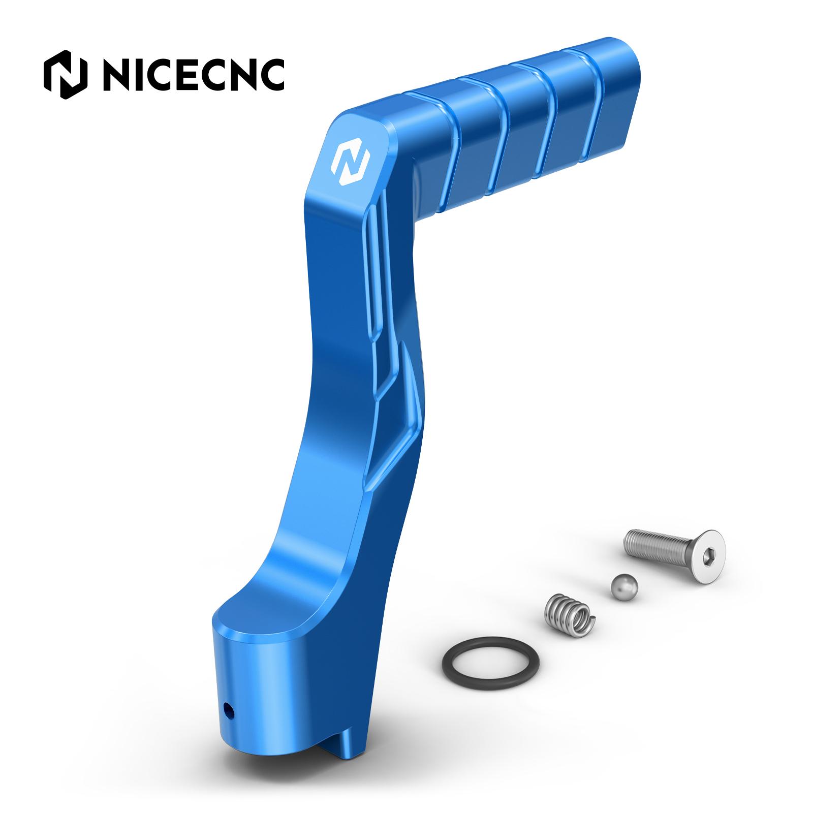 NICECNC For Yamaha Banshee 350 1987-2006 Kickstarter Lever Replaces 2GU-15620-01-00 Non-Slip Aluminum ATV Accessories синий