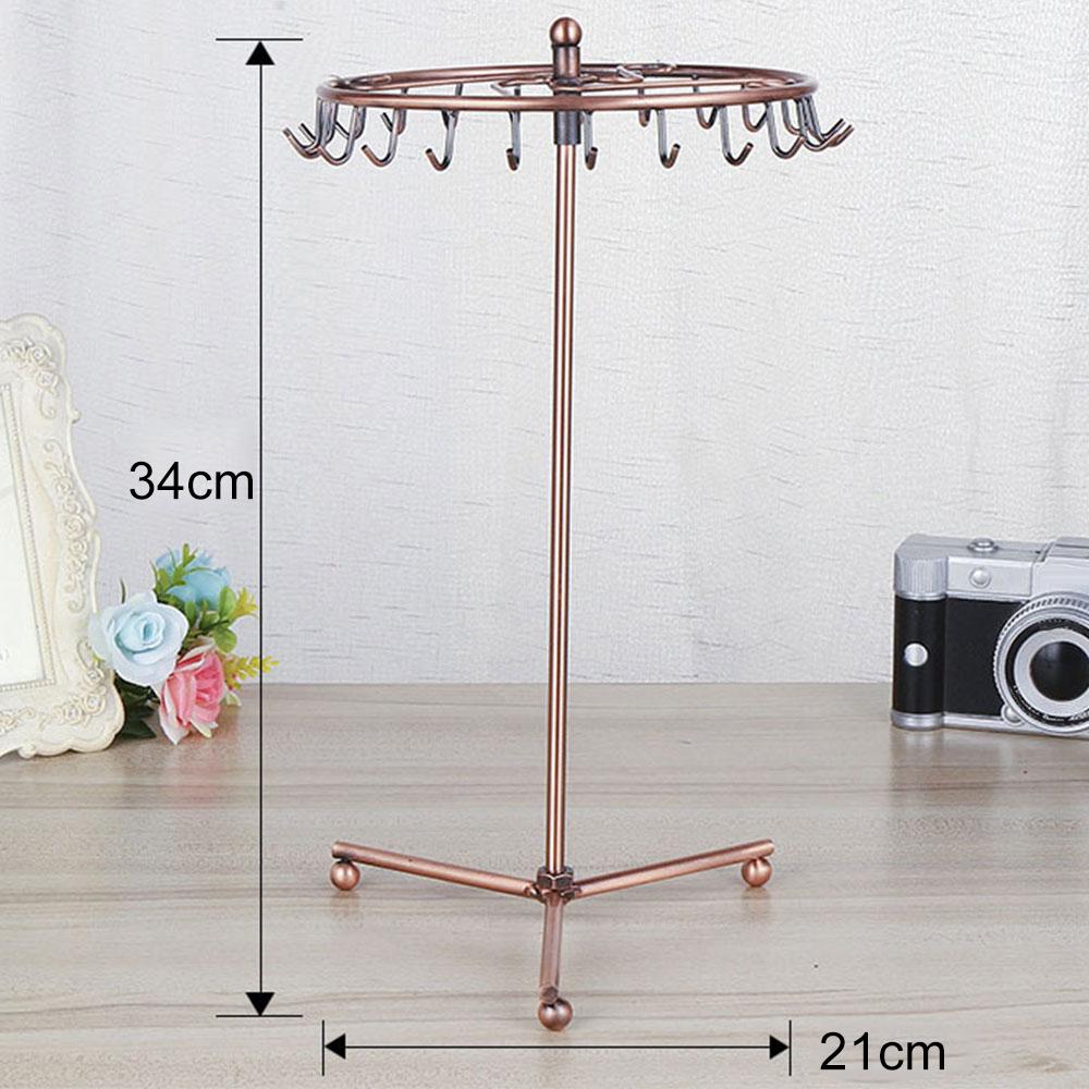 Rotating Jewelry Display Rack Iron Sunflower Rotating Jewelry Stand European Metal Jewelry Storage