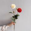 Artificial Moisturizing 2Head Dahlia Real Touch Flowers Bridal Bouquet Wedding Decoration Party Floral Home Decor Dahlia