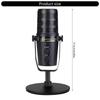 Professional Studio Quality USB Microphone with Double Connectivities for Clear Sound Recording Offering Versatility