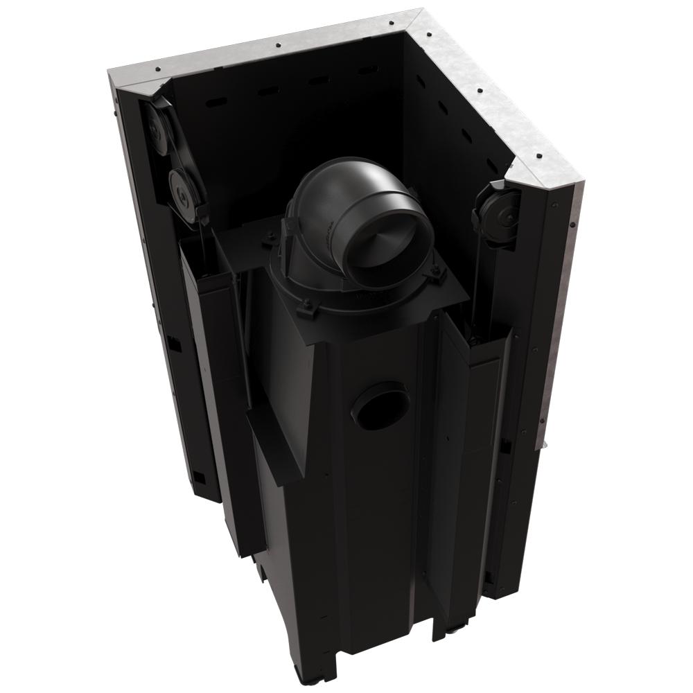 Steel fireplace KRATKI VNL 480/480 8 kW Ø 200 Lift-up