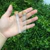 Set of 100 13ml Food-Grade Glass Bottles with Cork Stoppers, Test Tube Glass Bottles, Transparent Glass Seal Containers (Set of 100, 13ml (18x80x15mm)