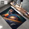 3D-tepper til barneroms universet teppe planet svart hull ytre rom teppe for gutter tilpasset teppe badematte 3D