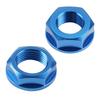 Front Rear Wheel Axle Nut Screw Aluminum 2PCS For YAMAHA YZ250F YZ450F YZ 250 450 250FX 450FX 2014-2021 Motorcycle Accessories
