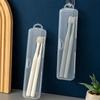 Transparent Toothbrush and Toothpaste Storage Box, Portable Travel Storage Box, Can Be Hung, Very Suitable for Travel Use
