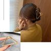 New Metal Claw Clip for Women Gold Geometric Hair Claw Large Size Headband Hairpin Claw Clip Hair Crab Hair Accessories