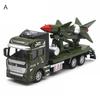 Simulation Pull Back Military Truck ABS Toy Car Model Kids Collection Gifts
