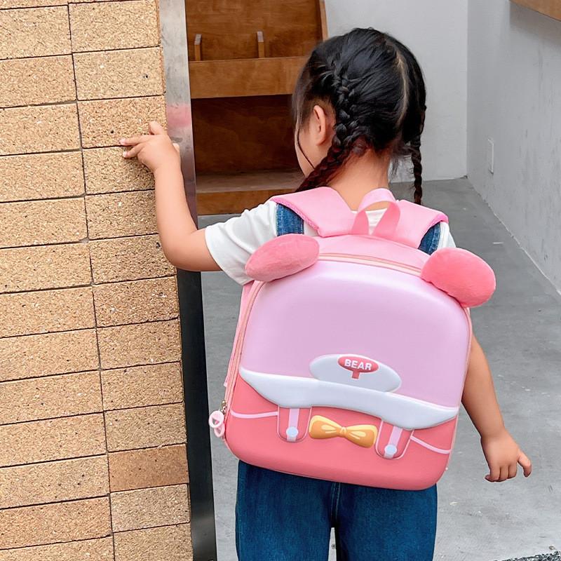 Bear Design Little Backpack Eva Material Cartoon Eggshell Pack For Carry Daily