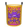 Gengar Pokemon Cartoon Laundry Basket Collapsible Anime Laundry Hamper for Household Items Bathroom Organizer Storage Bins