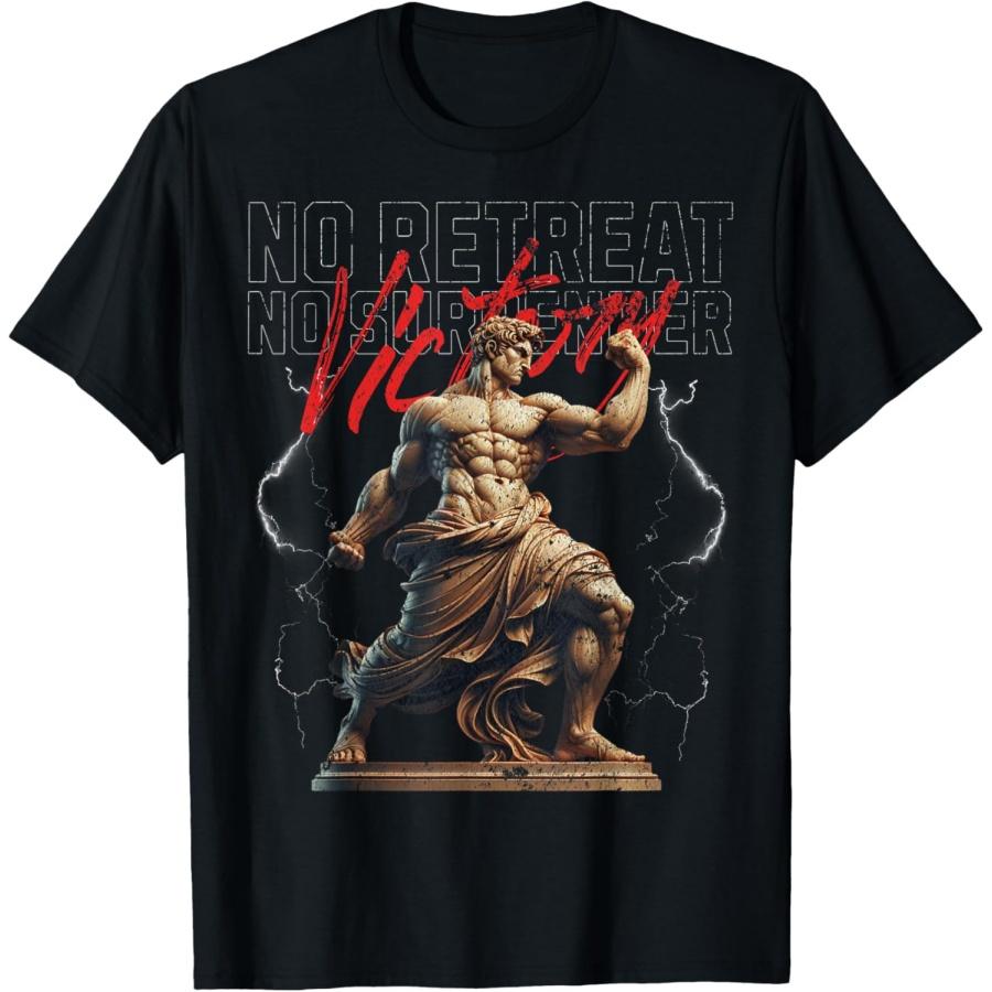 

No Surrender Roman Greek Warrior Gladiator Vintage Men Women T-Shirt XXXXXL чорний