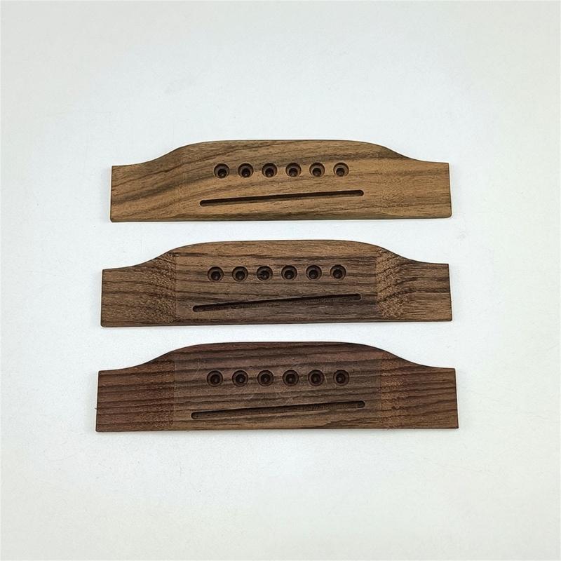 Acoustic Guitar Bridge Replacement Rosewood Lower String Pillows 6 String Folk Guitar Bridge Guitar Accessories