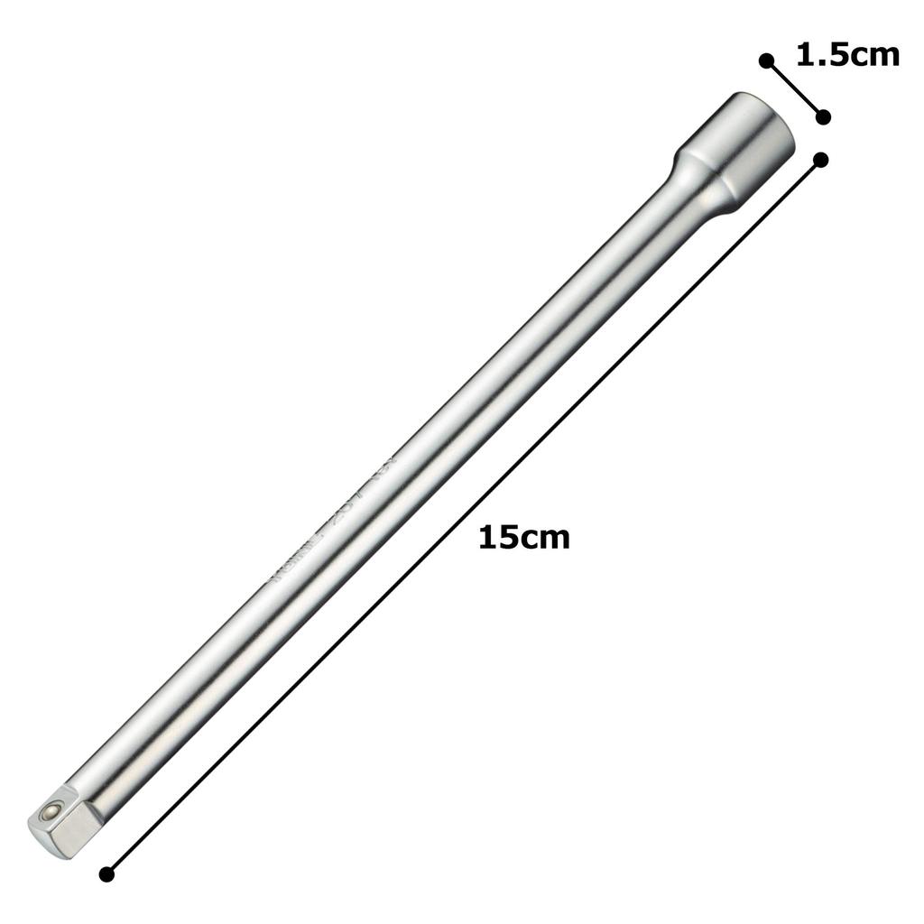 TONE HP207 Extension 150mm Overall Length Bar, 6.35mm (1/4") Drive,