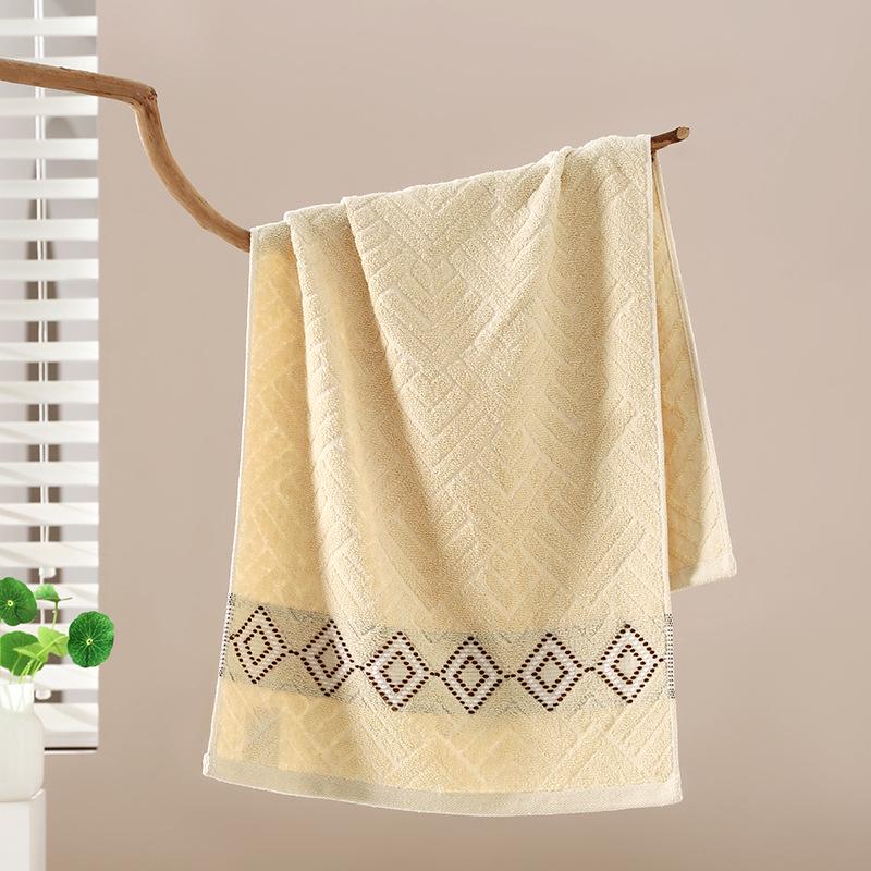 Class A Large Absorbent Cotton Bath Towel - Thickened, Adult Size, Polyester-Cotton Blend