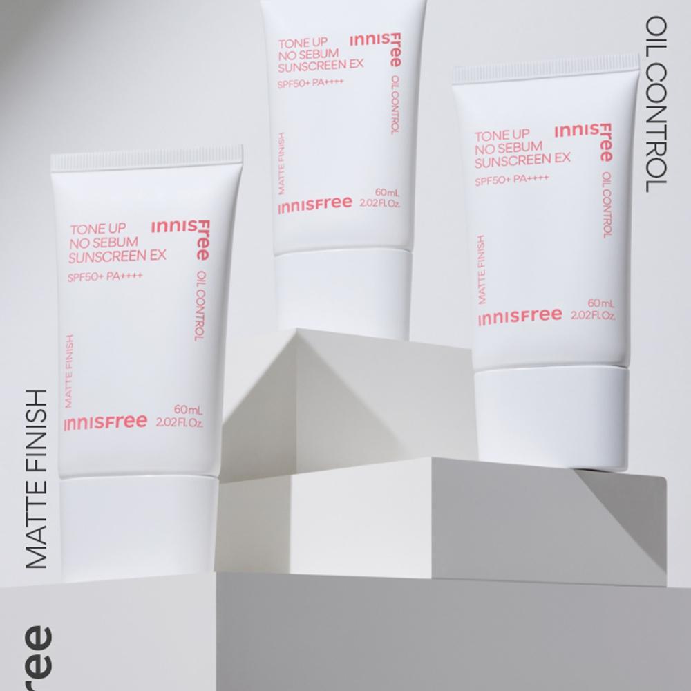 Innisfree Tone Up No Sebum Sunscreen EX 60ml (SPF50+/PA++++)
