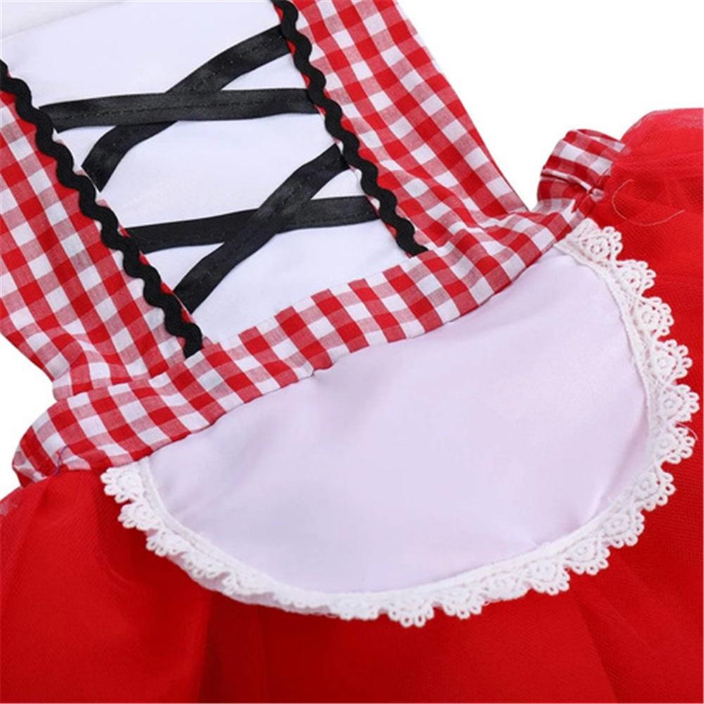 - Halloween Bonnet Costume For Girls, Red