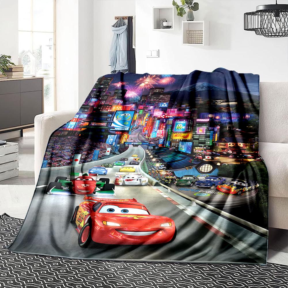 Cars Movie Poster Blanket Soft Throw Blanket For Home Bedroom Bed Sofa Travel Office Solid Christmas Blanket