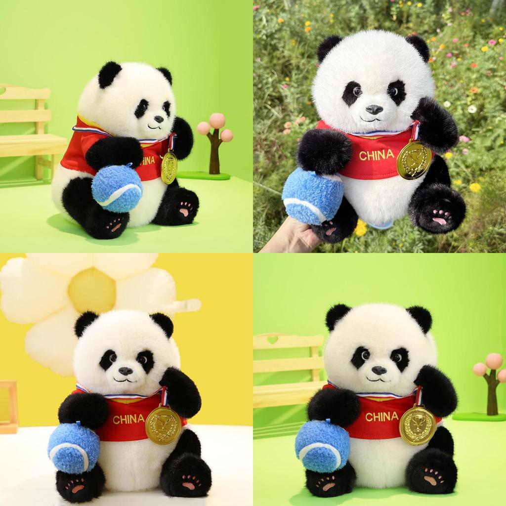 Adorable 30cm Panda Plush Toy Soft Stuffed Animal Gift For Kids Beautifully Designed