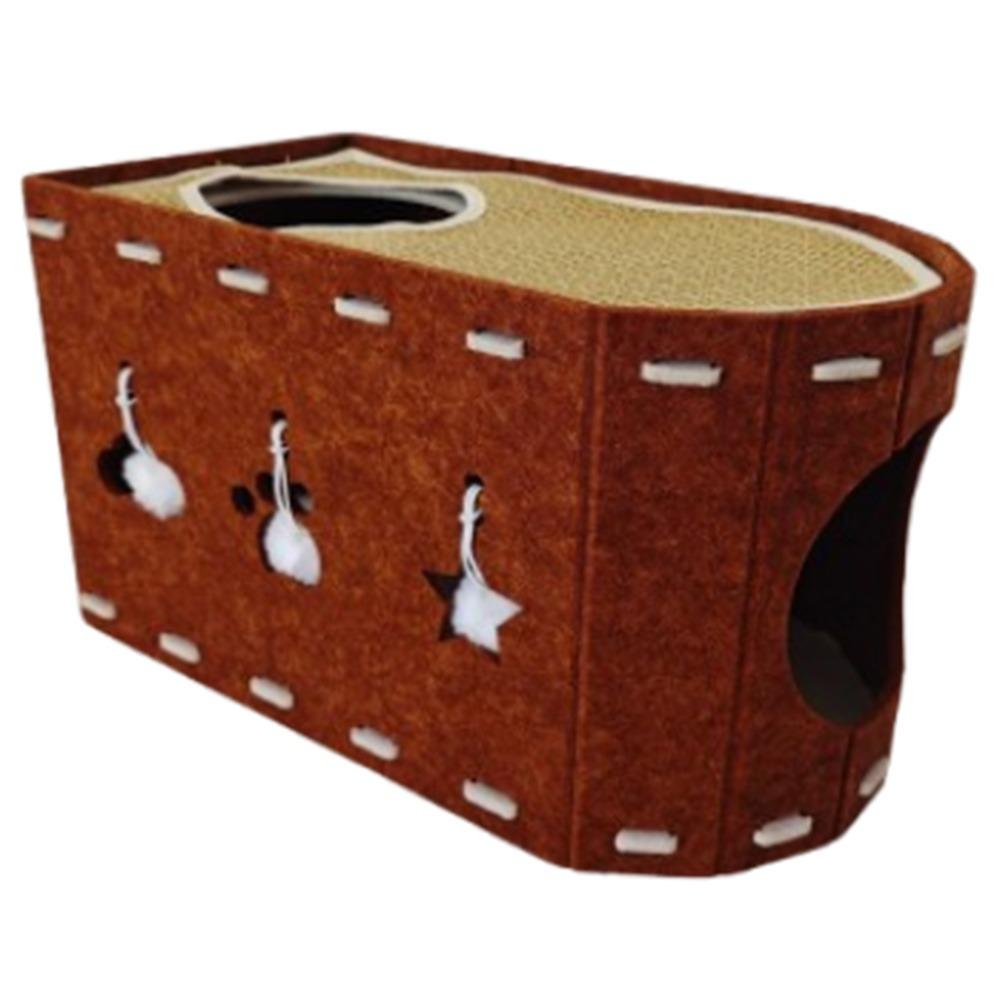 L Shape Cat Climbing Mat Wear-resistant Double-layer Cat House Cat Scratch Board  Indoor