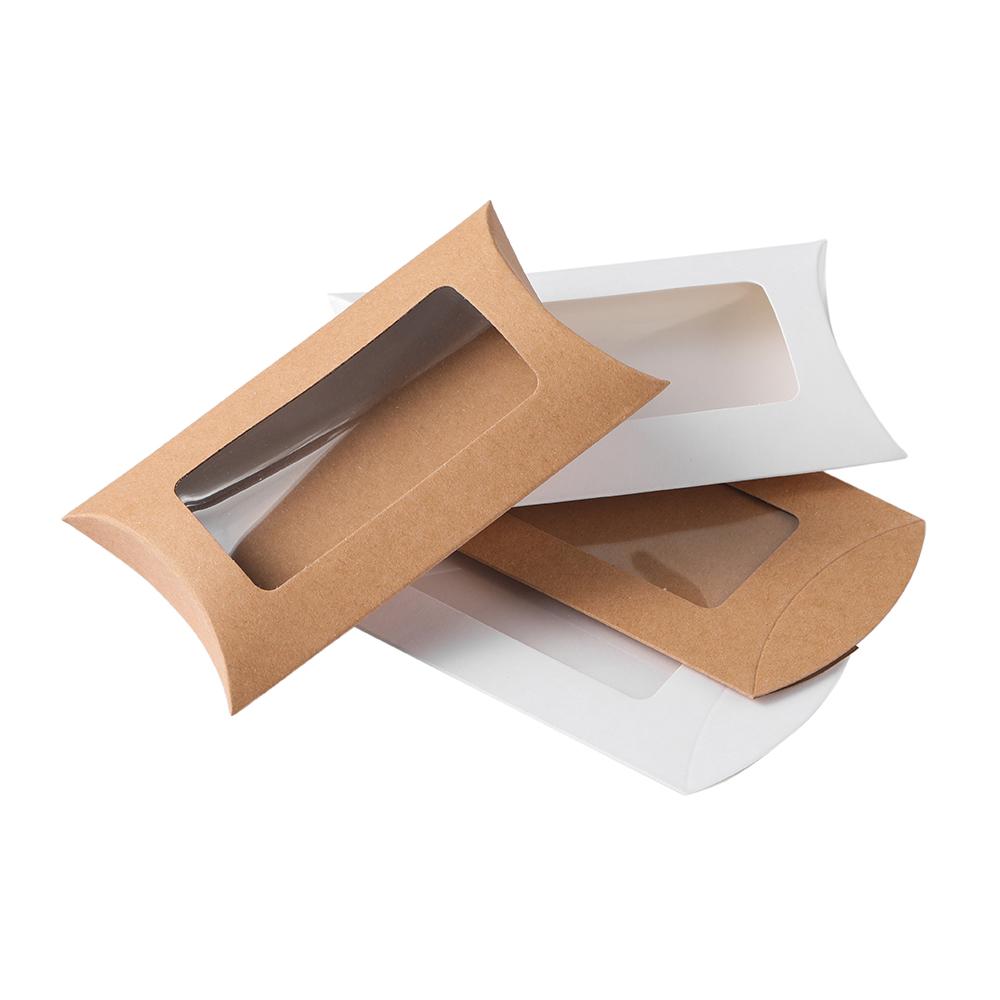 20Pcs/Lot Gifts Box Kraft Paper Box Jewelry Package Storage for Necklace Rings Jewelry Gifts Wedding Party Decorations