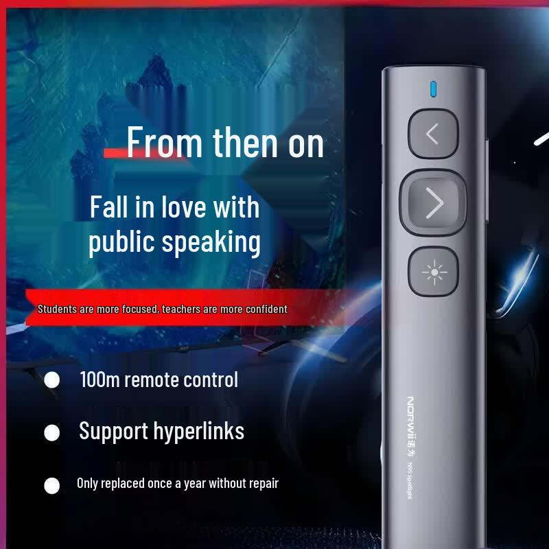 Norco Wireless Presentation Clicker with Green Laser