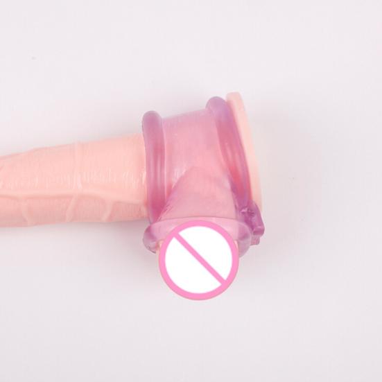 Miękki TPE Mężczyźni Opóźniają wytrysk Silny Climax Cock Ring Penis Lock Sex Toy dla dorosłych